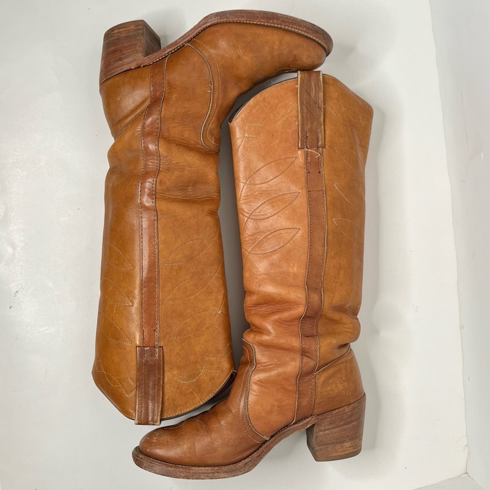 Vintage 1970’s Frye Leather Tall Campus Boots - Picture 7 of 7